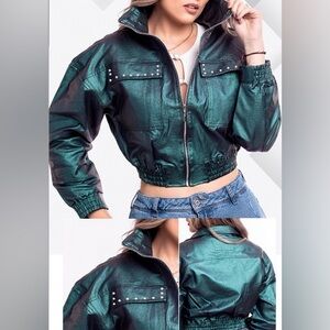 NWY 🇨🇴 STYLE Emerald Green Women's Jacket Colombian Clothing